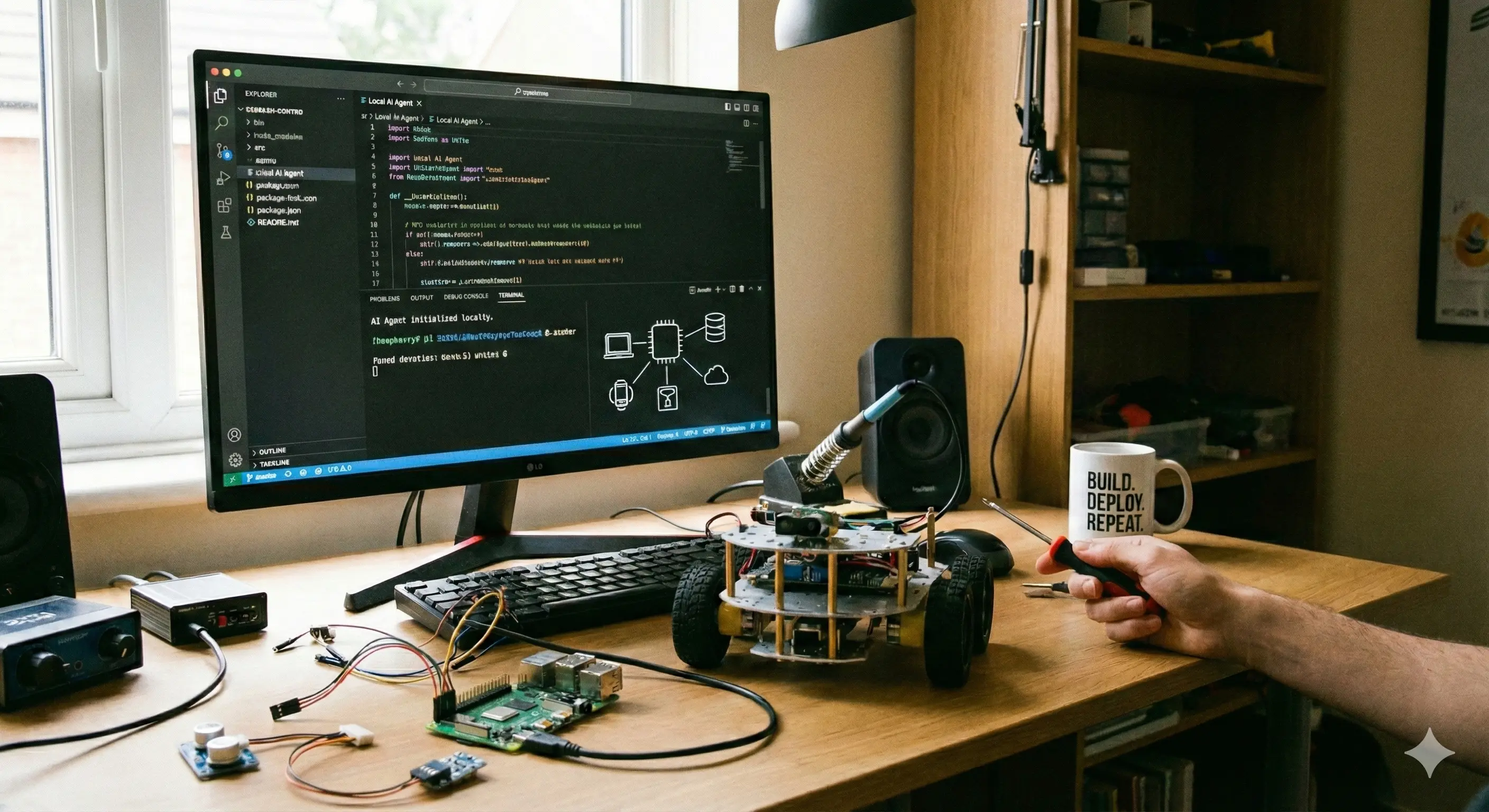 Example of animated borders with Tailwind CSS in a dark design, featuring a vibrant color gradient background.